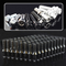 Κνήμη 38mm μαύρος βαθμός 10,9 μπουλονιών ροδών εκτεταμένα Lug μπουλόνια για τα πλαίσια Γ πλαισίων της BMW Φ &amp; μίνι